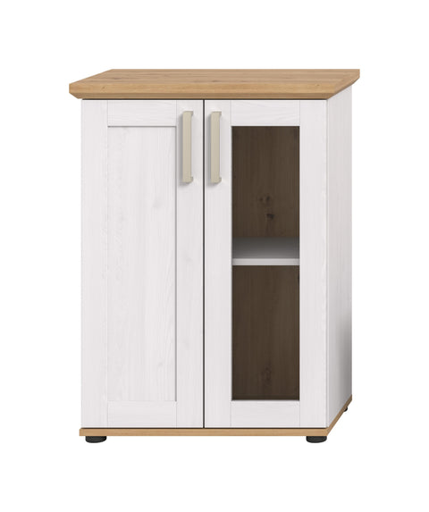 {"title":"Rootz Display Cabinet - Storage Unit - Shelf Organizer - Adjustable Shelf - W64 x H88 x D37 cm"}