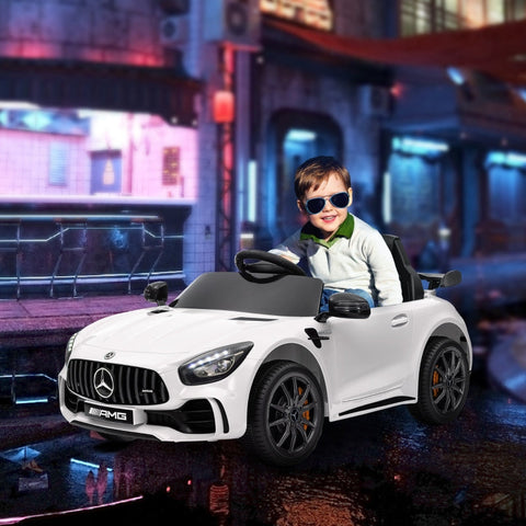 Rootz Mercedes-Benz AMG GTR Kids Electric Car - Ride-On Vehicle - Toy Car - Headlights & Music - 108cm x 67cm x 46cm