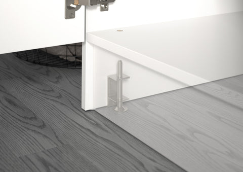 Rootz White Imitation Washing Machine Conversion Set - Laundry Organization - Storage Solution - Quick Install - 193x195x68cm