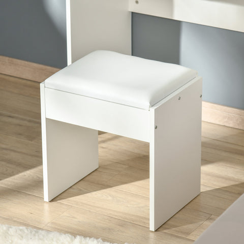Rootz Dressing Table - Cosmetic Table - Folding Mirror with Stool - Versatile Use - 80 x 40 x 79cm