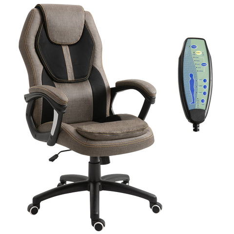 Rootz Massage Chair - Office Chair - Ergonomic Chair - 6-Point Massage - 67.5cm x 72cm x 112-122cm