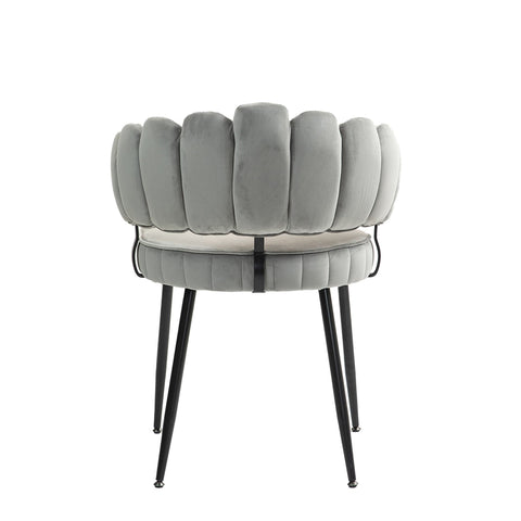 Rootz Set of 2 Velvet Dining Chairs - Dining Room Chairs - Living Room Chairs - Excellent Support - 57.98cm x 56cm x 78cm