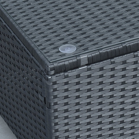 Rootz Garden Side Table - Outdoor Table - Patio Table - Sturdy & Durable - Versatile Use - Easy Maintenance - 85cm x 50cm x 39cm - Metal & PE Rattan