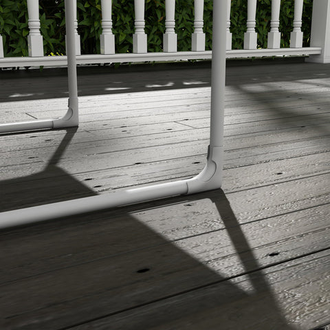 Rootz Garden Chair - Outdoor Seat - Patio Furniture - Brown - Steel Frame - 10cm Padding - Comfort Backrest - 62W x 110D x 88H cm