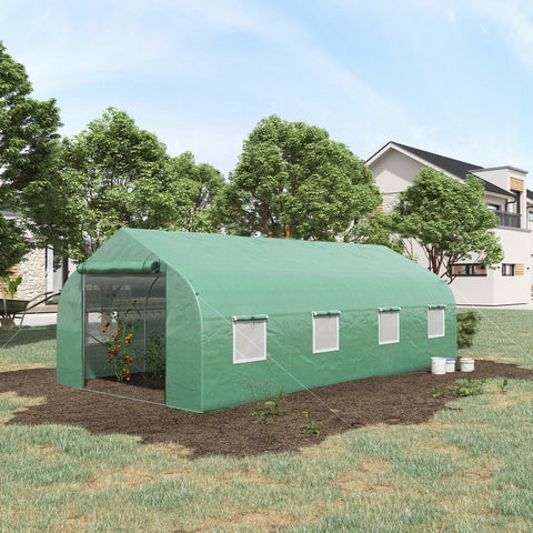 Rootz Garden Tunnel Greenhouse - Plant Shelter - Plant Protector - UV Protection - 595cm x 300cm x 210cm
