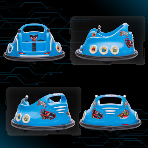 Rootz Kids Bumper Car - Electric Vehicle - Ride-On Toy - 360° Rotation Fun - 73cm x 73cm x 44cm - USB & LED Lights