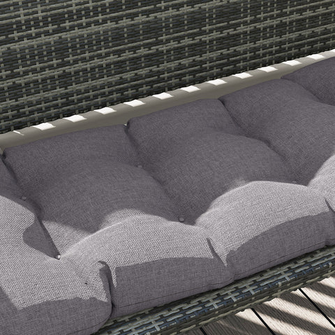 Rootz Bank Edition Seat Cushion - Outdoor Bench Cushion - Garden Lounge Pad - UPF50+ UV Protection - 105cm x 46cm x 12.5cm - Grae