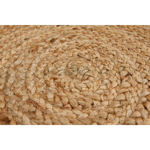 Rootz Jute Carpet - Round Rug - Handwoven Mat - Natural Warmth - 150cm Diameter
