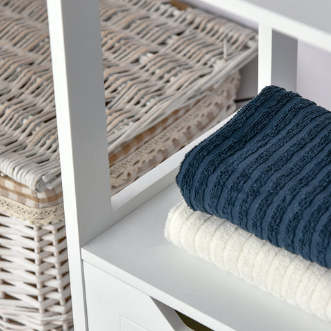 Rootz Bathroom Shelf Cabinet - Kitchen Cabinet - Storage Organizer - Space-Saving Design - 30L x 30W x 144H cm