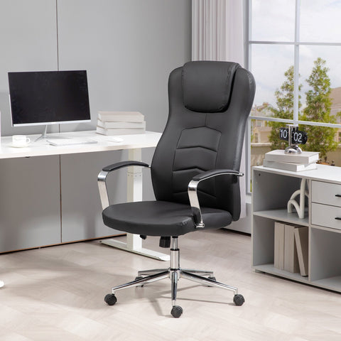 Rootz Office Chair - Desk Chair - PC Chair - Height Adjustable Comfort - 64cm x 78cm x 118-126cm