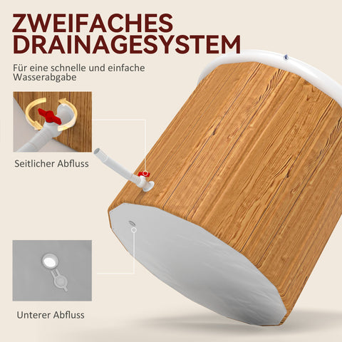 Rootz Ice Bathtub - Inflatable Ice Cream Tray - Muscle Recovery Tub - Optimal Cold Therapy - Ø85 x 75cm, 300L - Includes Carrying Bag & Air Pump