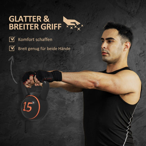 Rootz Kettlebell Set - Strength Training Weights - Fitness Equipment - Ergonomic Handle - Durable Plastic - 2.2kg, 4.5kg, 6.8kg - 16cm x 12cm x 18cm, 18cm x 16cm x 20cm, 18cm x 18cm x 24cm