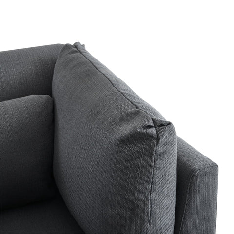 Rootz Modern 3 Seat Corner Sofa - Comfortable Couch - Ergonomic Sofa - Back Support - 220L x 157P x 81H cm