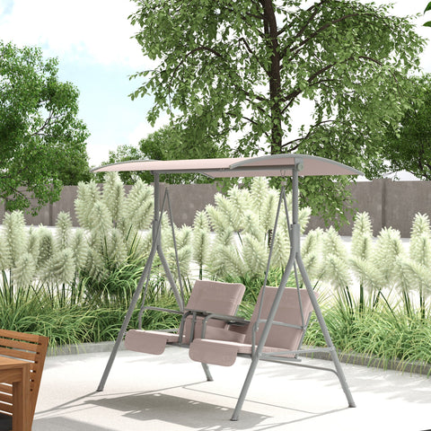 Rootz Hollywood Swing - Garden Swing - 2-Seater Patio Swing - Water-Repellent Sunroof - 175cm x 112cm x 165cm