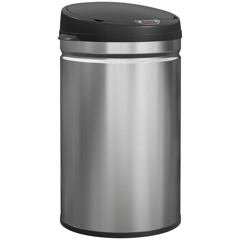 Rootz 30L Sensor Waste Bin - Touch-Free Trash Can - Soft-Close Garbage Can - Hygienic Kitchen - 32cm x 30.5cm x 51cm
