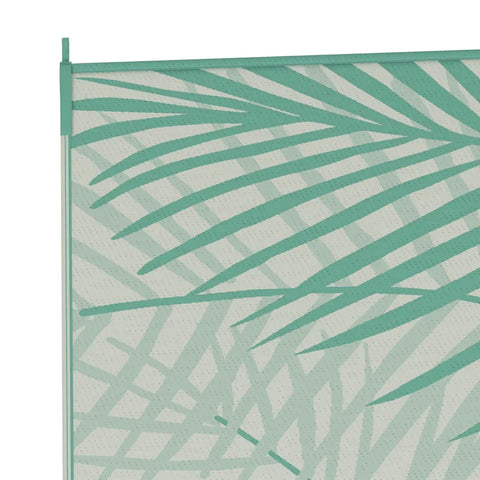Rootz Outdoor Rug - Patio Rug - Weather Resistant - Modern Design - Non-woven Fabric - Green + Cream - 365 cm x 274 cm x 0.3