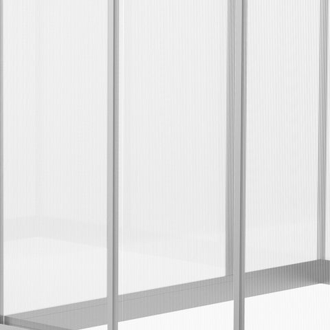 Rootz Large Greenhouse - Polycarbonate - Aluminum Frame - Optimized Yield - 242cm x 190cm x 195cm