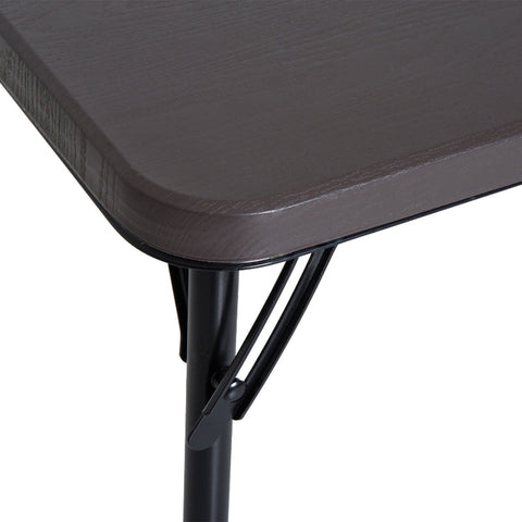 Rootz Folding Camping Table - Picnic Table - Outdoor Table - Powder-Coated Metal Frame - Easy-Care Plastic Top - 86cm x 86cm x 71.5cm