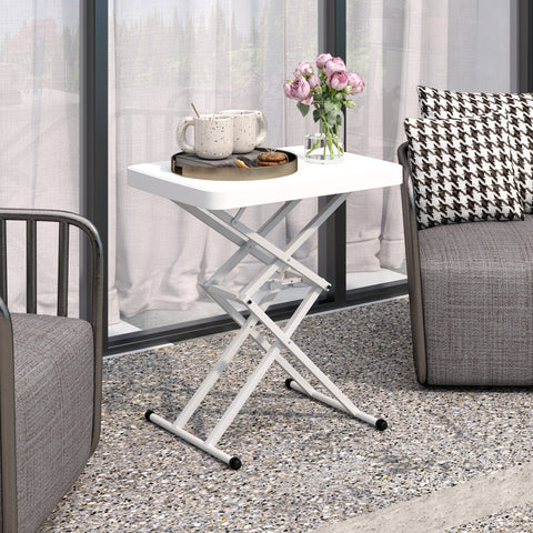 Rootz Garden Table - Portable Table - Bistrotic - Space-Saving, Foldable, 5 Height Options - 65x45x70cm