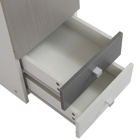 Rootz Multifunction Desk - Teen Study Desk - Youth Desk - Ample Storage - 121x53.5x81cm