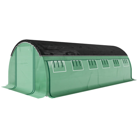 Rootz 6 x 3 x 2 m Polytunnel Greenhouse - Tomato House - Plant Tunnel - UV-Blocker - 600cm x 300cm x 198cm