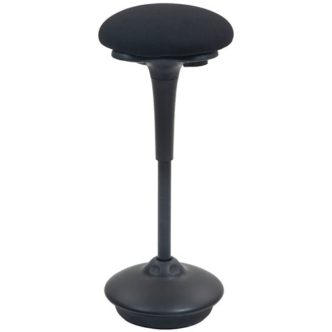 Rootz Ergonomic Standing Swivel Stool - Height Adjustable Chair - Office Seating - 360° Rotation - 36 x 36 x 70-90 cm - Black