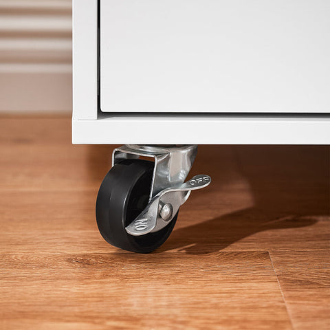 Rootz Kitchen Cabinet - Storage Unit - Elegant Organizer - Glass Doors - MDF Material - 75x76x40cm