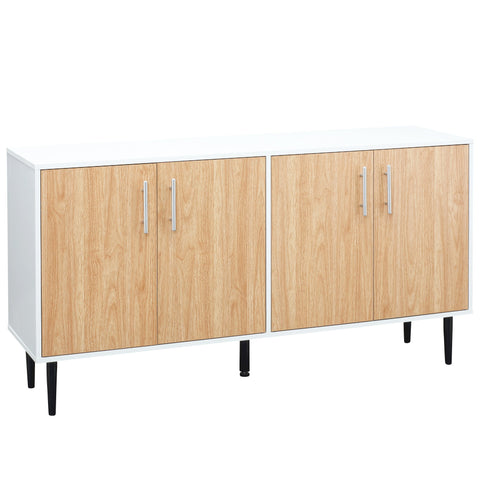 Rootz Buffet Dining Table - Storage Cabinet - Living Room Furniture - Adjustable Shelves - 147.2cm x 40.5cm x 76.2cm