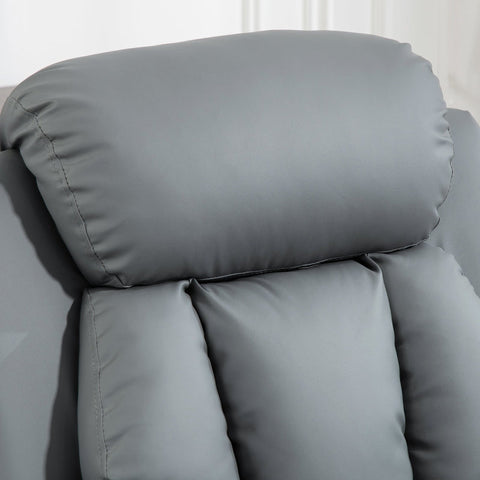 Rootz Electric Riser Chair - TV Armchair - Recliner with Stand-Up Aid - Faux Leather - 93cm x 96cm x 105cm