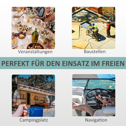 Rootz Portable Outdoor Hand Wash Basin - Mobile Sink - Camping Sink - Integrated Soap Dispenser - 51cm x 33.5cm x 103cm