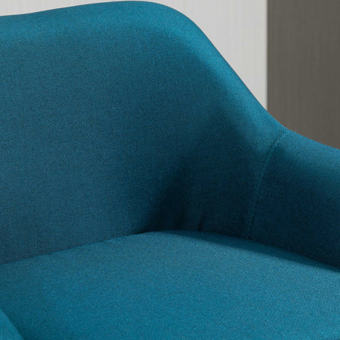 Rootz Scandinavian Designer Bar Stools Set - High Stools - Counter Stools - Comfortable Linen - 55cm x 48cm x 100cm