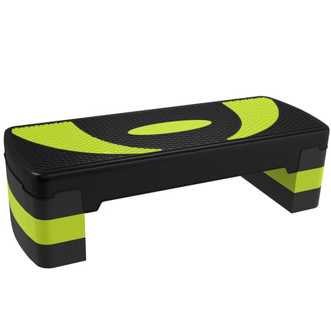 Rootz Aerobic Stepper - Fitness Step - Cardio Step - Shock-Damping - 80 x 31 x 10-20cm Adjustable - Holds 150kg
