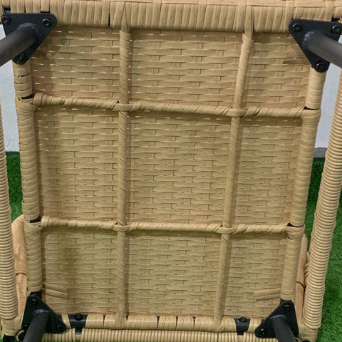 Rootz 4-Piece Garden Set - Patio Set - Outdoor Set - Durable Weather-Resistant - Armchair 65x66x80cm, Sofa 128x66x80cm, Table Ø45x46cm