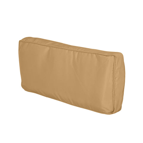 Rootz 14 Piece Garden Furniture Pillow Covers - Cushion Slipcovers - Waterproof Polyester - Machine Washable - Seat 65x65x8cm, Large Back 65x30.5x8cm