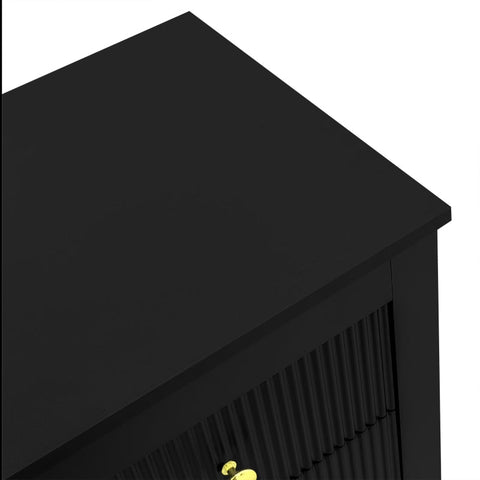 Rootz Elegant Sideboard - Storage Cabinet - Drawer Unit - Luxurious Shine - 79cm x 39.5cm x 80.5cm