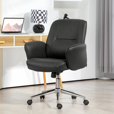 Rootz Office Chair - Ergonomic Desk Chair - Breathable Seating - Height Adjustable for Comfort - 67cm x 69cm x 92-102cm - Black