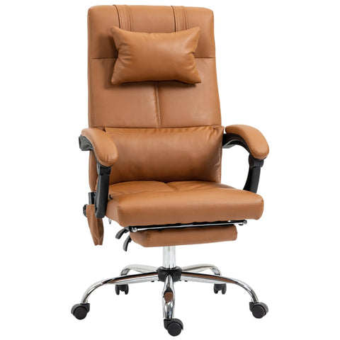 Rootz Massage Office Chair - Task Chair - Desk Chair - Faux Leather - 66cm x 67cm x 115-123cm