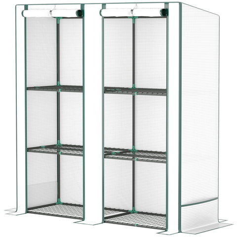 Rootz Mini-Greenhouse - Plant Shelter - Portable Greenhouse - UV Resistant - 144 x 48 x 152 cm - Perfect for Small Gardens