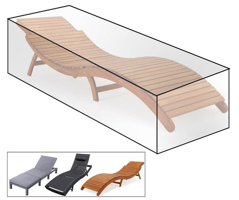 Rootz Garden Furniture Cover - PE Fabric - Waterproof Outdoor Furniture Protector - UV-Resistant - 218cm x 77cm x 55cm