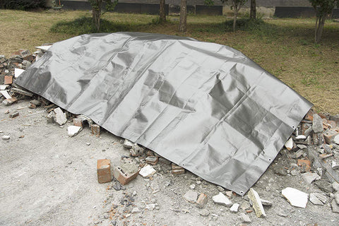 Rootz Heavy Duty Waterproof Tarpaulin - Protective Tarp - Bar Cover - High-Density PE - UV Resistant - 180g/m² - 50cm Metal Eyelets