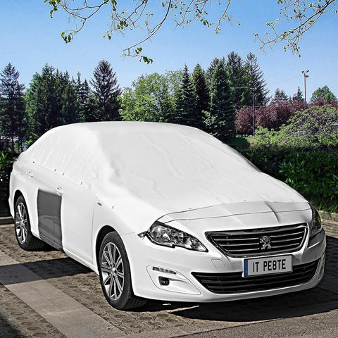 Rootz Waterproof Tarpaulin – Protective Cover – UV-Resistant Sheet – Weatherproof, Tear-Resistant, Easy Clean – 2x2m – White – Heavy Duty