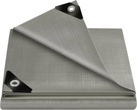 Rootz Waterproof Tarpaulin - Protective Cover - Weatherproof Sheet - UV Stable - 3x5 m - Durable Tarpaulin with Eyelets for Outdoor Protection
