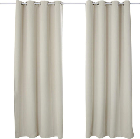 Rootz Thermal Curtains Set - Heat Insulating - Blackout Curtains - Energy Saving - 135x225 cm Brown