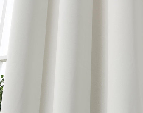 Rootz 2 Piece Set Thermo Curtains - Blackout Curtains - Insulated Curtains - Energy-Saving - 135x245cm White