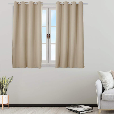 Rootz 2 Piece Thermal Curtain Set - Heat-Insulating Drapes - Opaque Blackout Curtains - Energy-Saving - 135cm x 175cm - Enhance Privacy