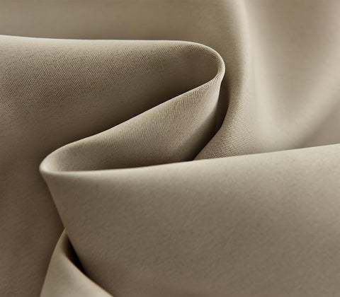 Rootz 2 Set Sand Thermo Curtains - Blackout Curtains - Insulating Curtains - Energy-Saving - 135x225cm