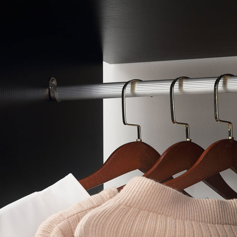 Rootz Mobile Wardrobe Storage Cabinet - Rolling Closet - Wood Storage Unit - 6 Wheels - Easy Movement - 120L x 40W x 128H cm