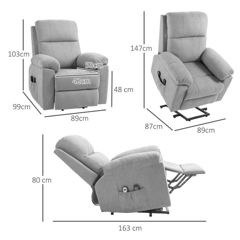 Rootz Massage Chair - Recliner Chair - Senior Mobility Chair - Ultimate Comfort - 8 Massage Points - Adjustable Massage Time - 89cm x 99cm x 103cm