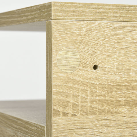 Rootz Set of 2 Wall-Mounted Nightstands - Floating Bedside Tables - Black Brown - Space-Saving Design - 35cm x 32cm x 22.5cm