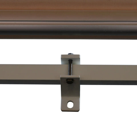 Rootz Folding Arm Awning - Adjustable Clamp Awning - Patio Awning - Sun Protection - Easy Operation - Weather-Resistant - 395cm x 300cm - Beige